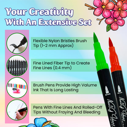 NextG Ideaz Dual Tip Brush Art Marker 80 Pens