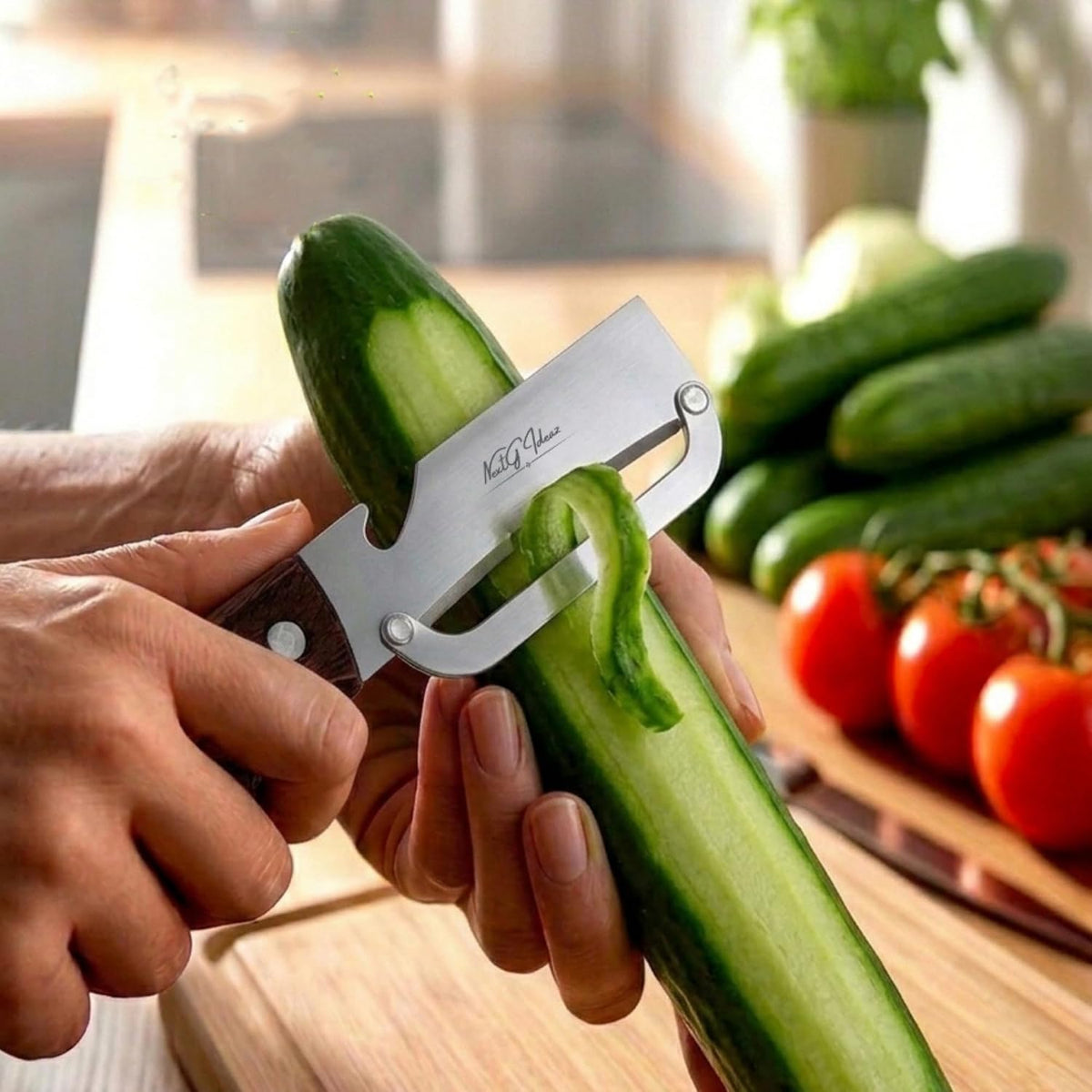 NextG Ideaz Multifunctional Vegetable Peeler Set Stainless Steel Brown