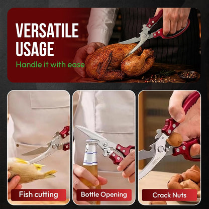 NGI-KS100-RD Multipurpose Heavy Duty Poultry Shears