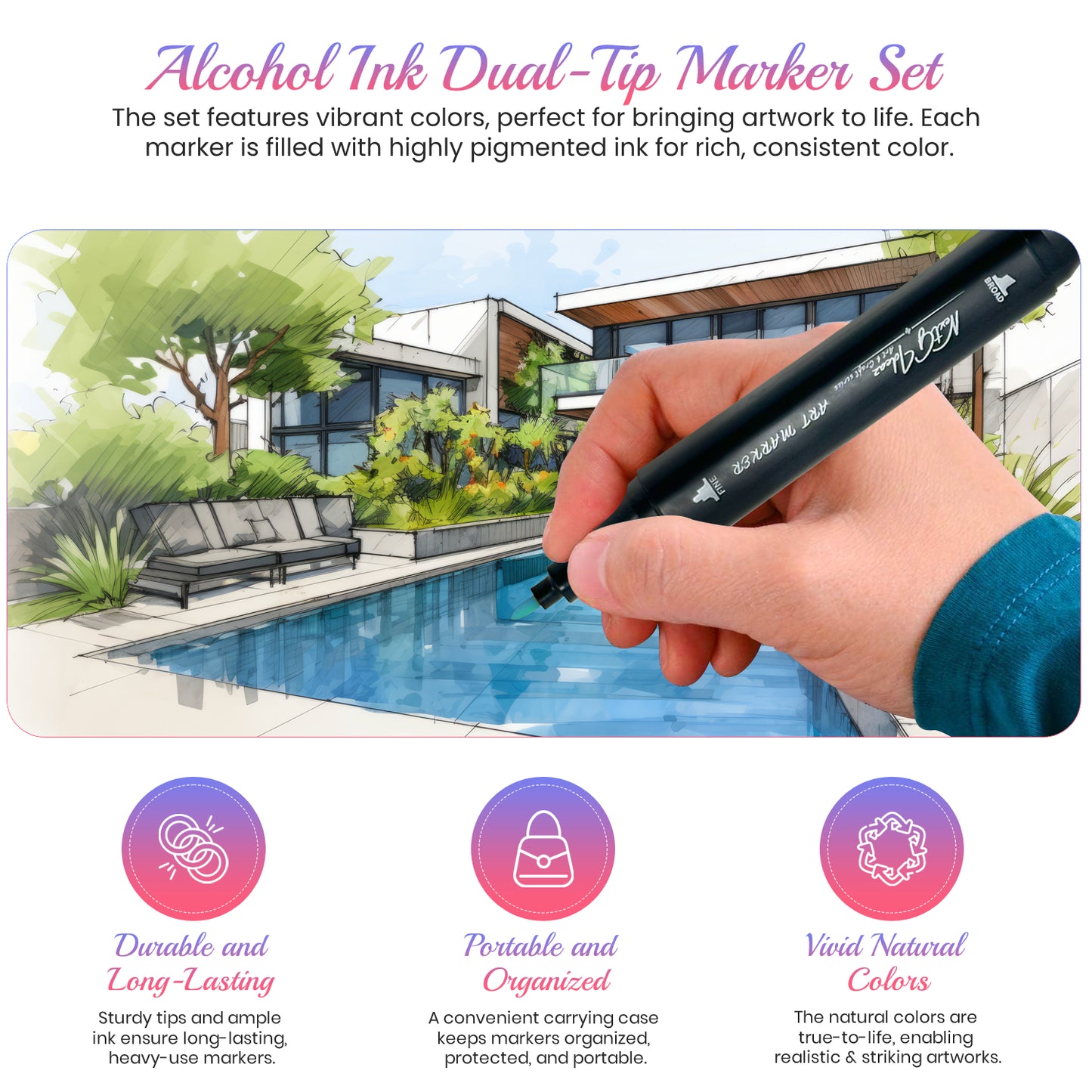 NextG Ideaz Art Markers Set - Alcohol Based Ink