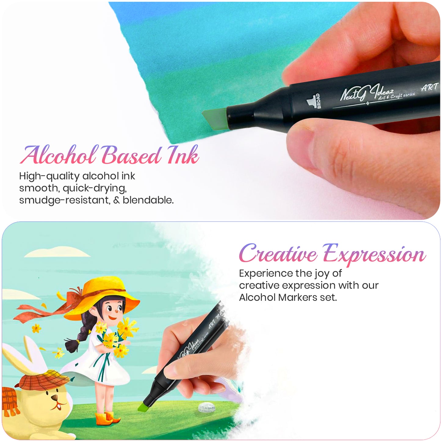 NextG Ideaz Art Markers Set - Alcohol Based Ink