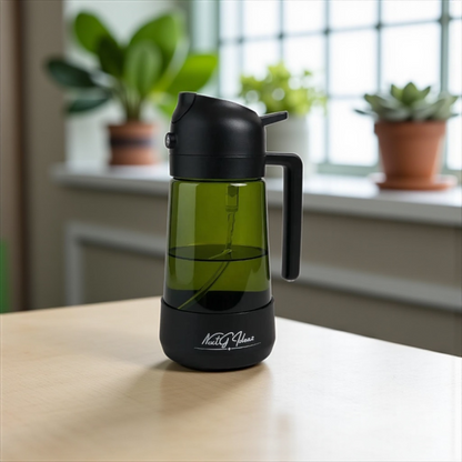 Oil Dispenser, 2 In 1 Cooking Oil Sprayer and Pourer, Non-Drip Spout