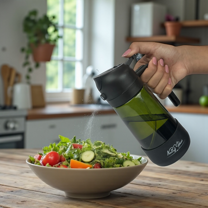 Oil Dispenser, 2 In 1 Cooking Oil Sprayer and Pourer, Non-Drip Spout