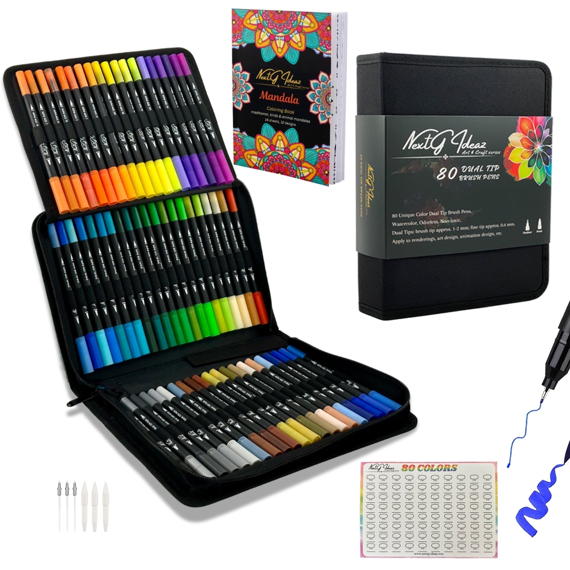 80 cheapest Art Markers Dual Tip Pens