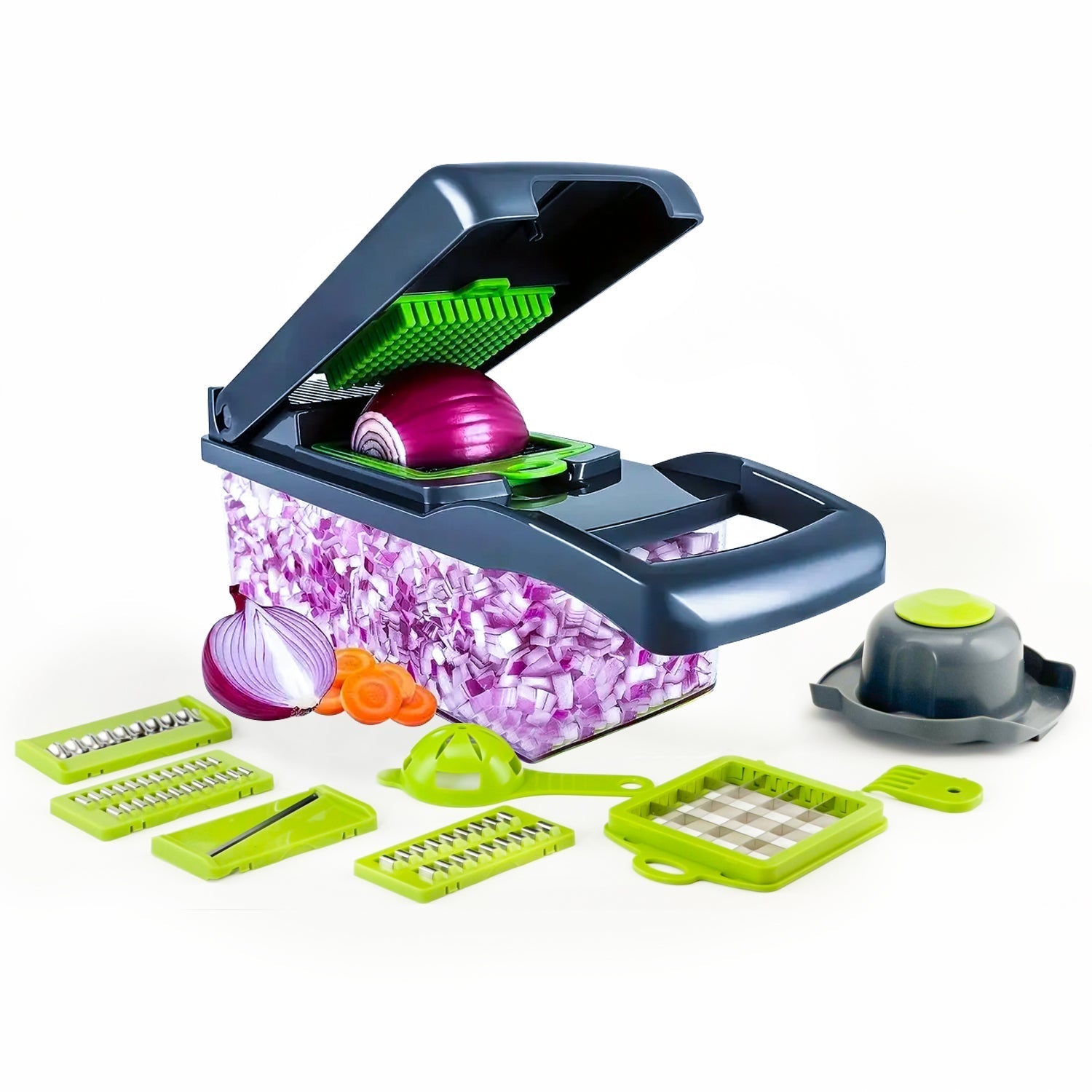 NextG Ideaz Multifunctional Vegetable Chopper Slicer – 14 Piece Set